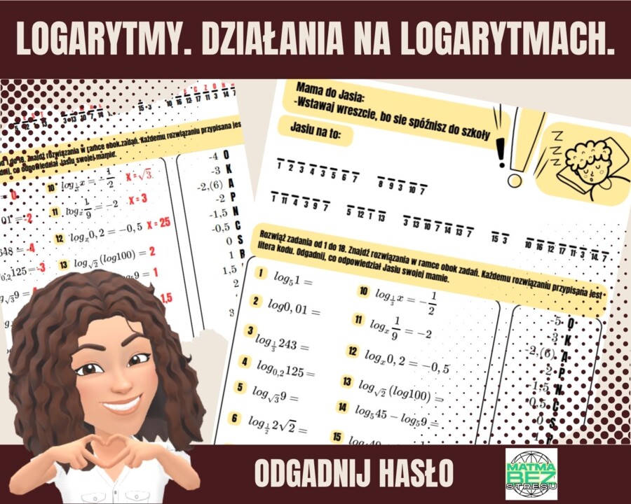Logarytmy, działania na logarytmach