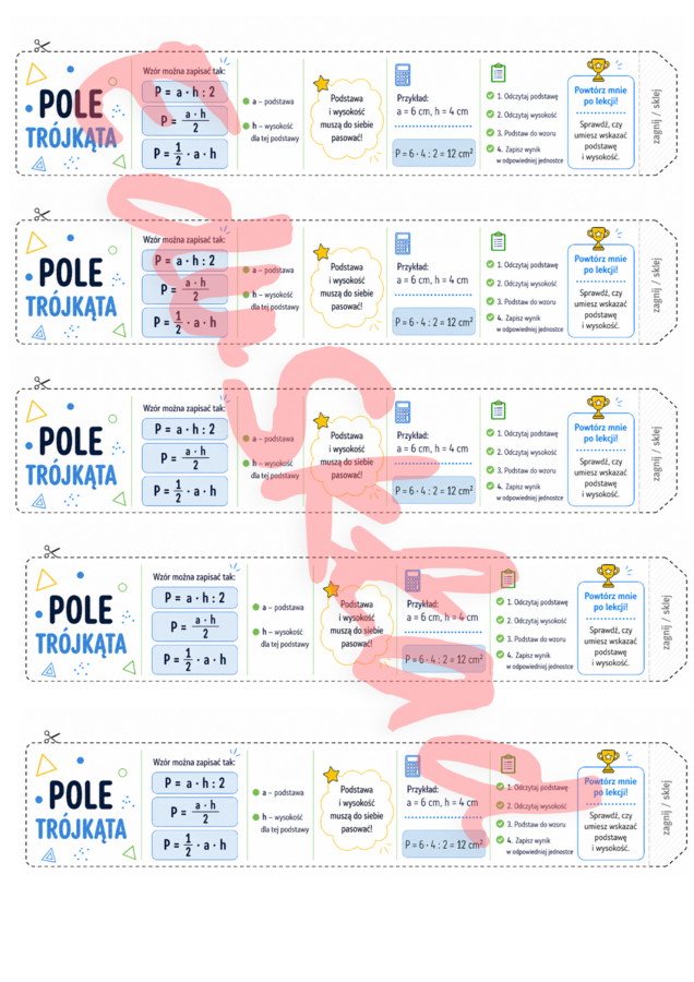 🟦 „Matematyczna ściąga na rękę – ucz się przez cały dzień!”