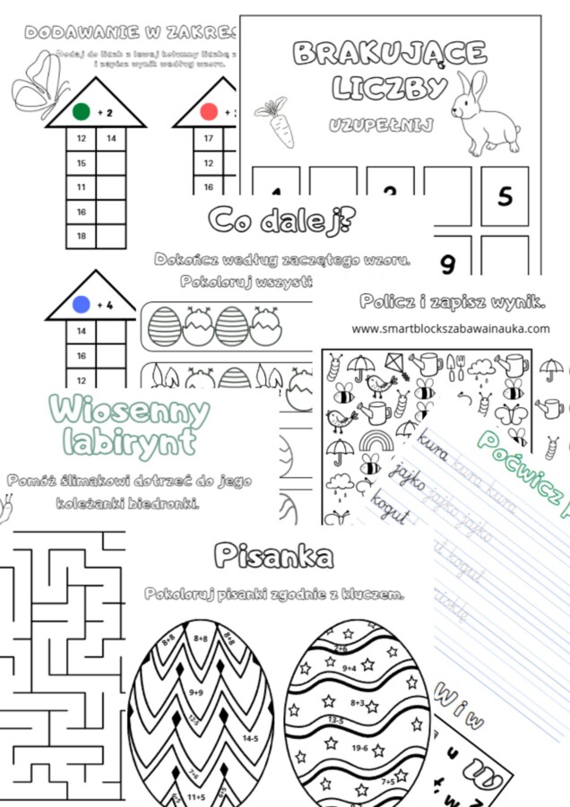 Karty pracy Wiosna/Wielkanoc