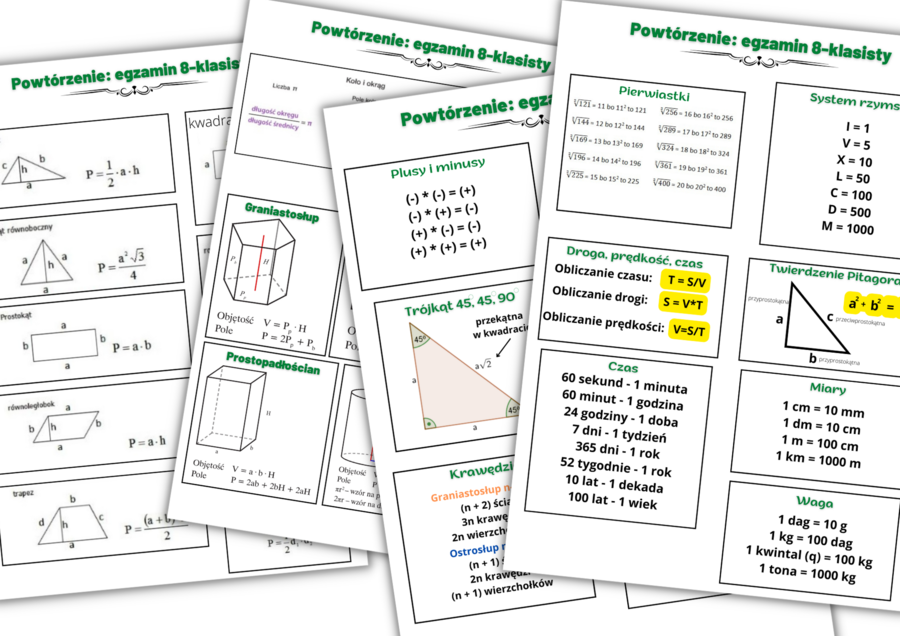 Powtórzenie - egzamin ósmoklasisty