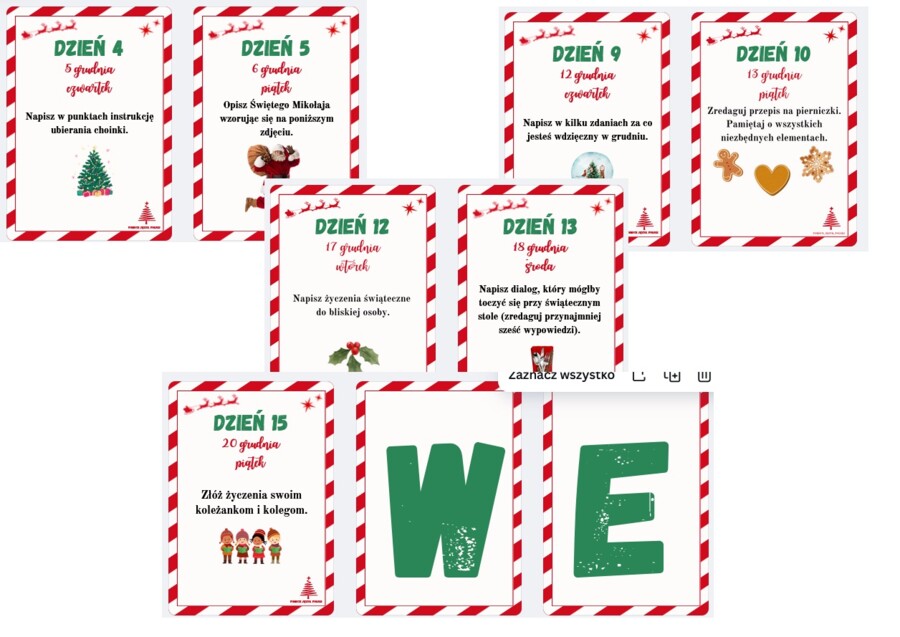 POLONISTYCZNY KALENDARZ ADWENTOWY 2024