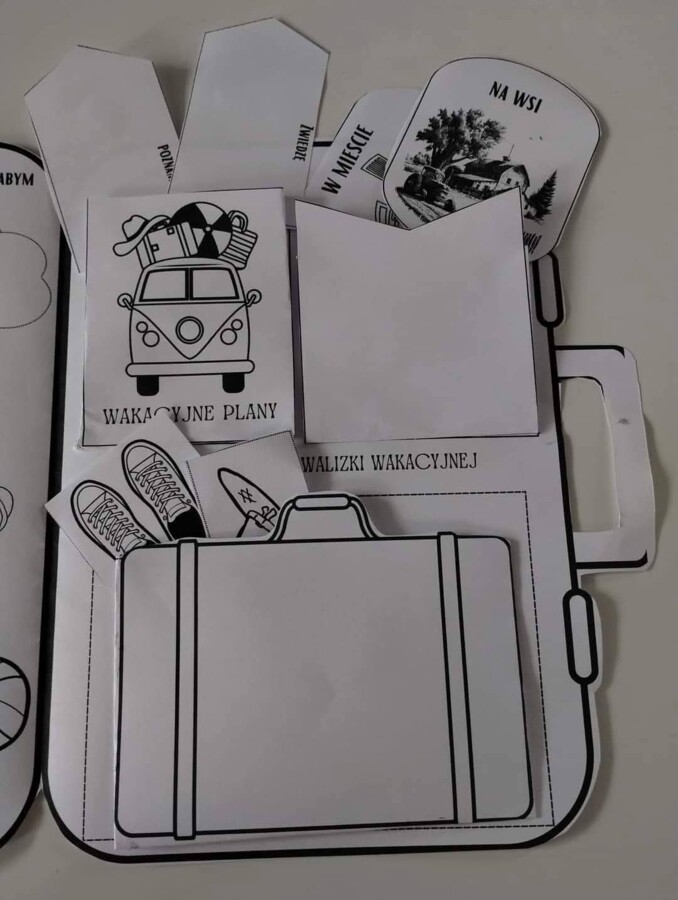 Lapbook WAKACJE+LATO