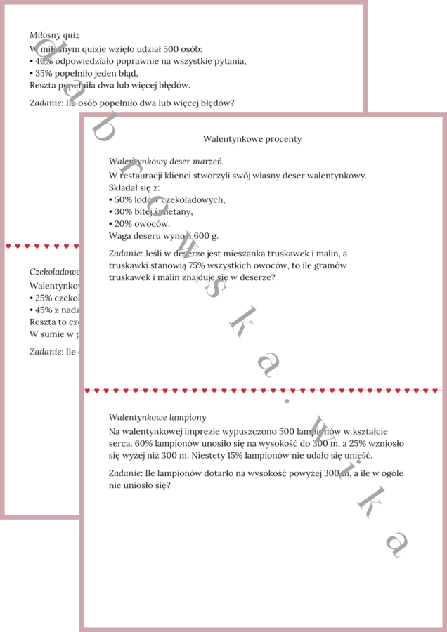 Walentynkowe procenty