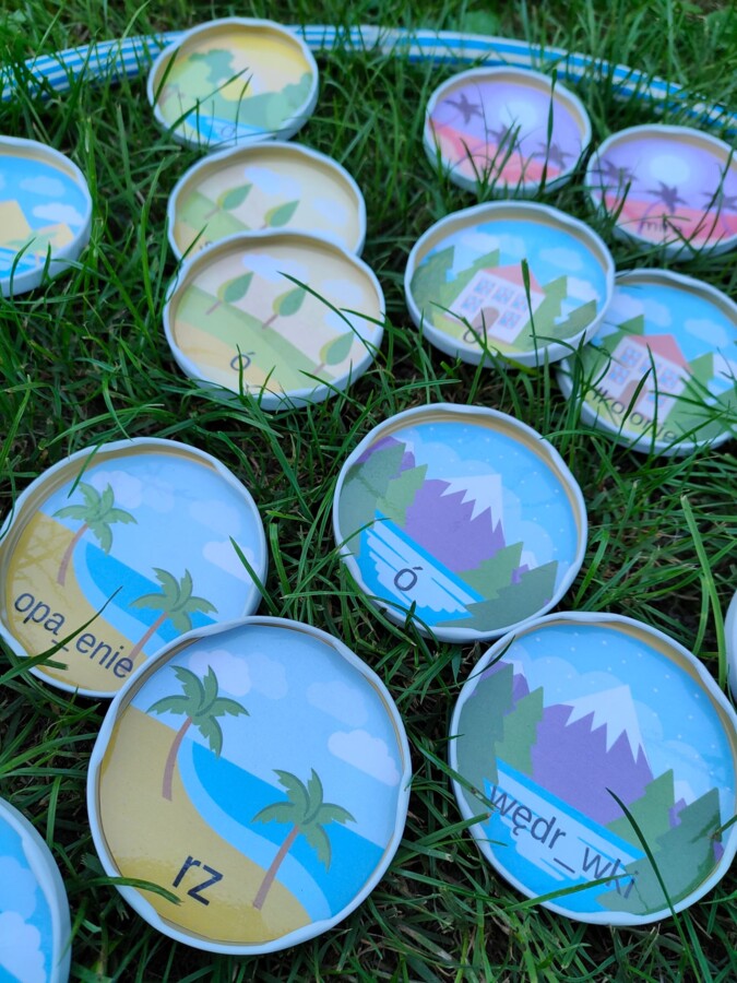 Memory ortografia "rz", "ż", "ó" , "u" - wakacje