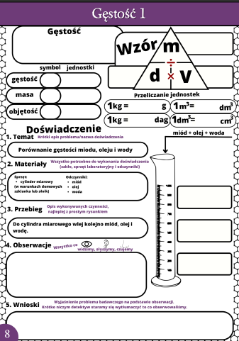 Karty pracy- Klasa 7. Chemia – Zestaw 19 kart pracy do działu 1 "Substancje i ich właściwości"​