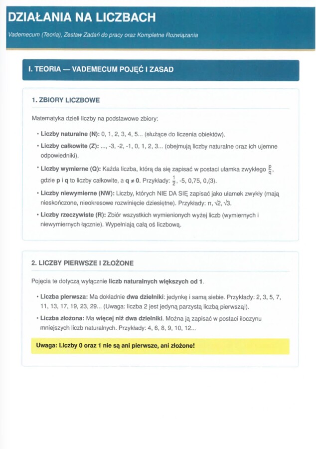 Egzamin Ósmoklasisty z Matematyki (Teoria + Zadania + Klucz)