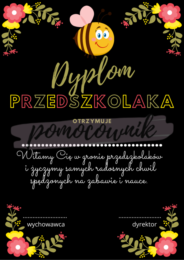 Dyplom przedszkolaka