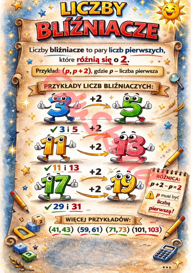 📚 Matematyczne plakaty edukacyjne – liczby niezwykłe i dni matematyczne