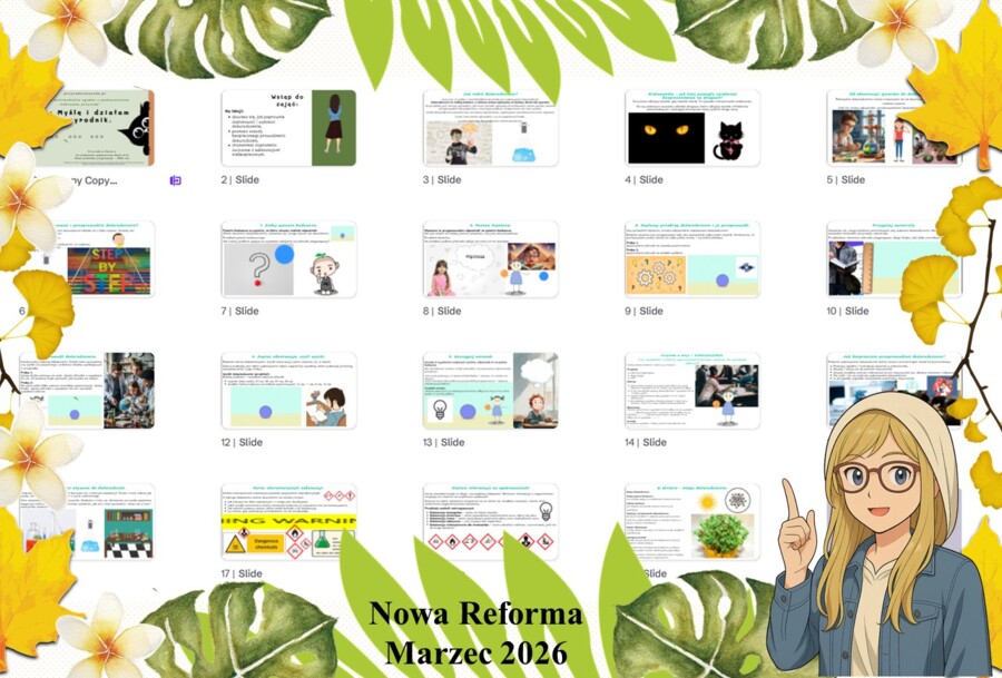 Prezentacja multimedialna w genial.ly do edycji „Myślę i działam jak przyrodnik” wykonana na podstawie podręcznika „Przyroda” Nowa Era. Przyroda 4. Dział „Spotkanie z przyrodą”.