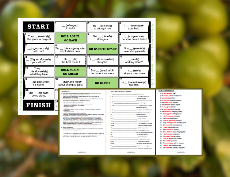 PRESENT SIMPLE 07 – uczucia i myśli