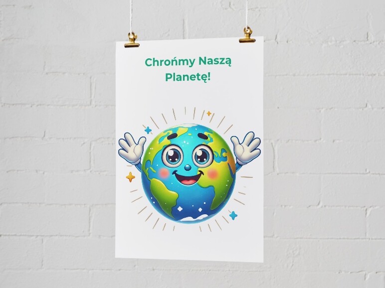 Plakaty informacyjne. Oszczędzaj wodę. Oszczędzaj energię. Recyklinuj.