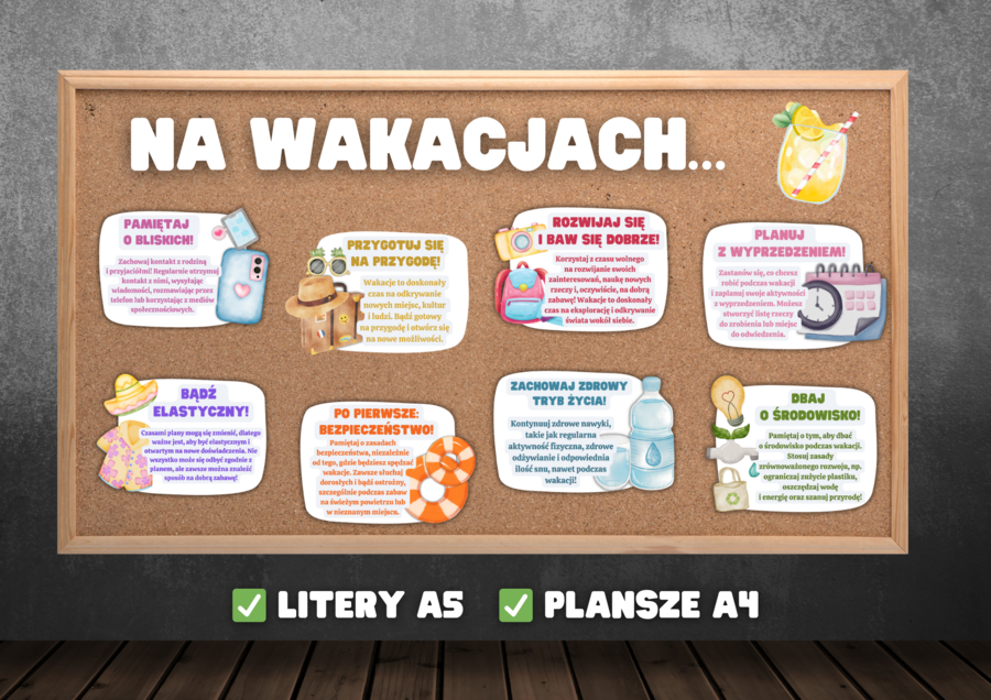 NA WAKACJACH - WSKAZÓWKI DLA UCZNIÓW - Gazetka szkolna