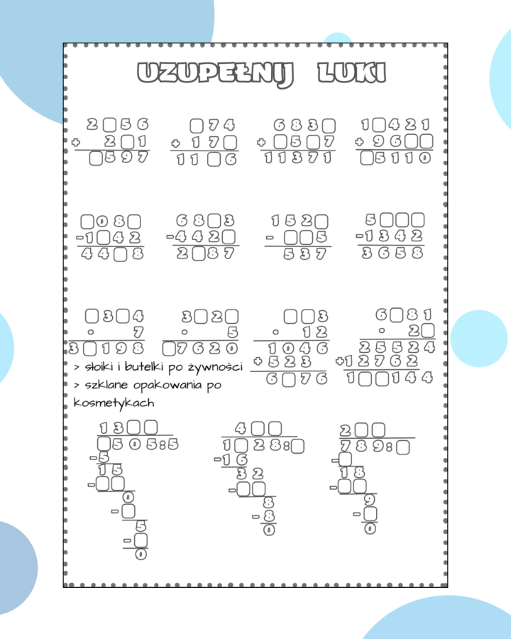 DZIAŁANIA PISEMNE - PAKIET