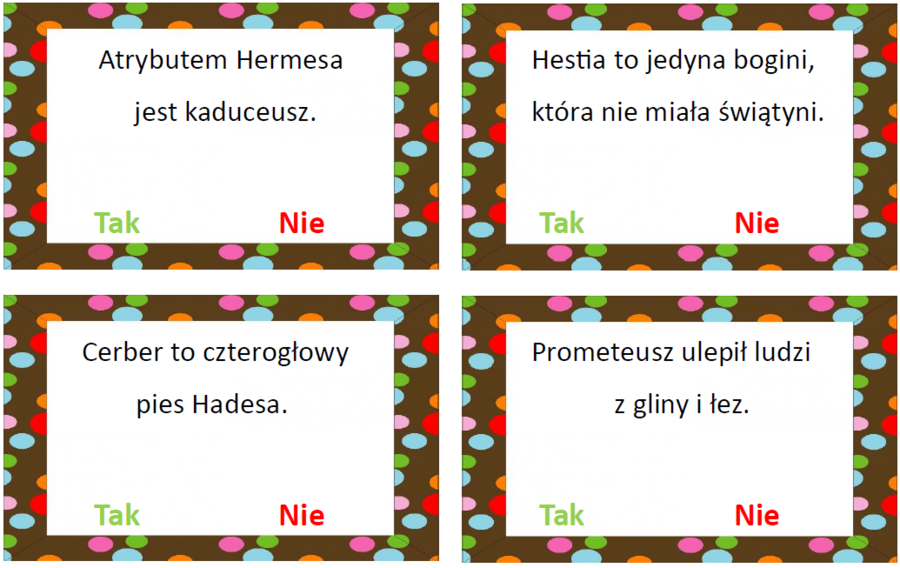 Mitologia TAK czy NIE