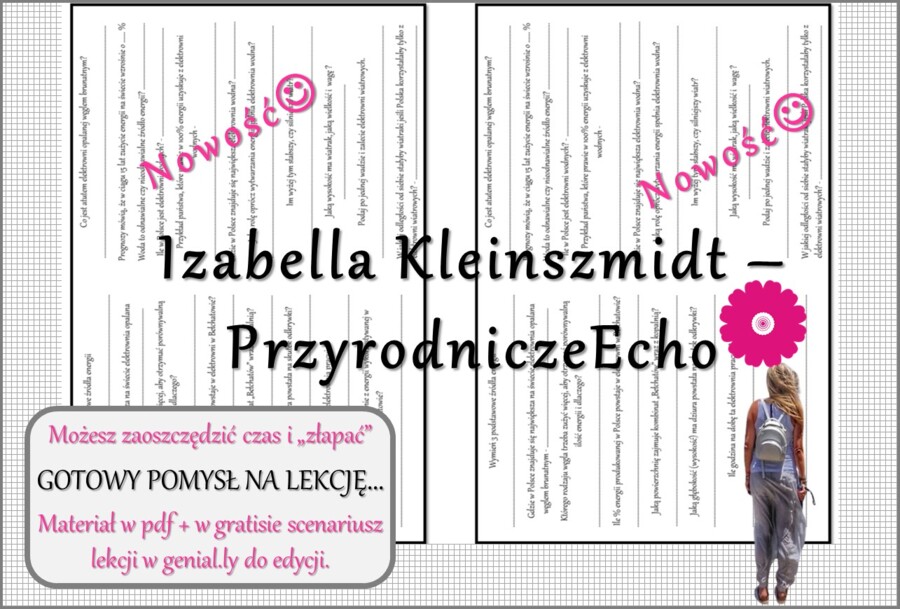 Pomysł na lekcję/karta pracy/stacje zadaniowe/notatki/ materiał do lekcji do tematu „Energetyka w Polsce” w pdf. W gratisie niekomercyjny scenariusz lekcji/pomysł na lekcję w programie genial.ly do edycji. Geografia 7. Dział „Rolnictwo i przemysł Polski”