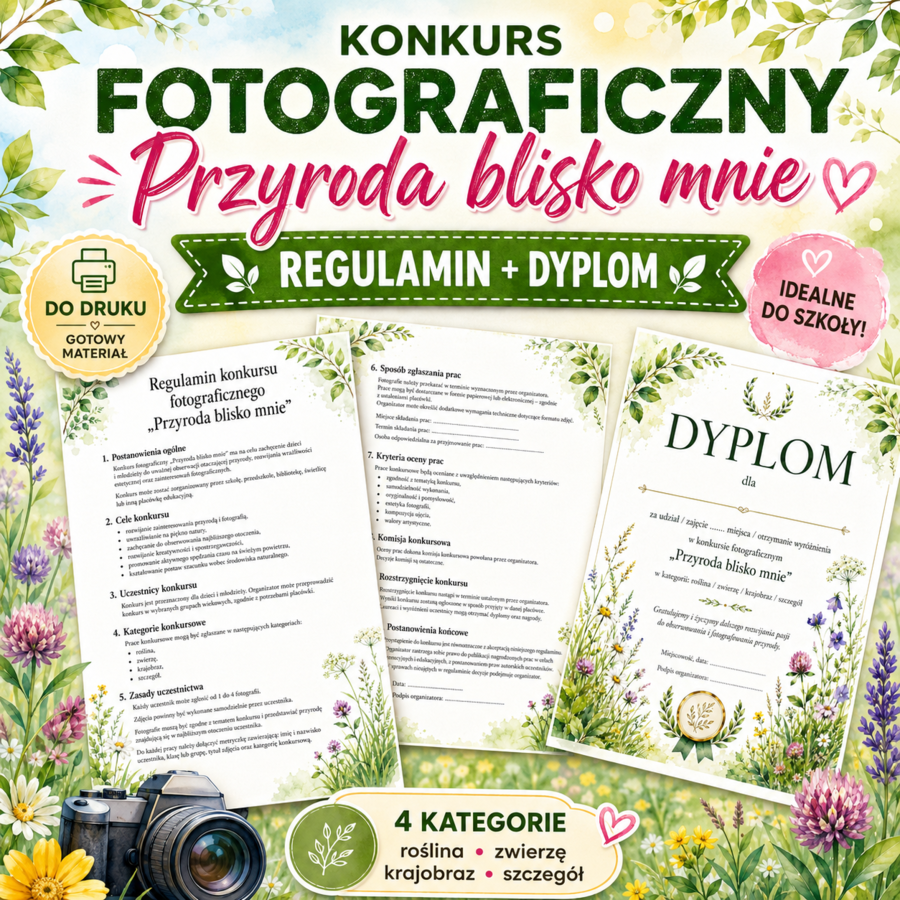 Konkurs fotograficzny „Przyroda blisko mnie”