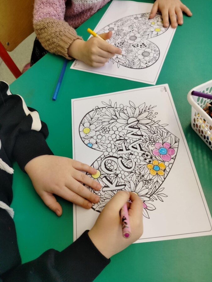 Walentynkowe kolorowanki