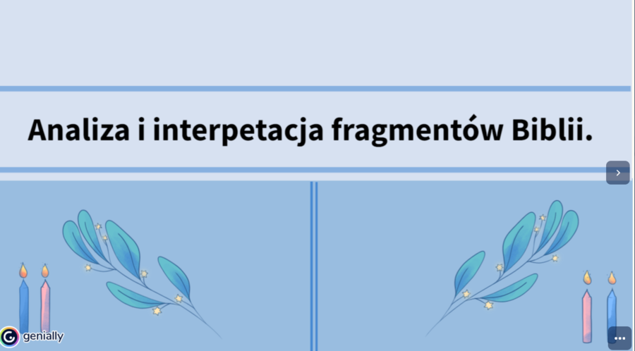 Biblia -cykl lekcji dla SP