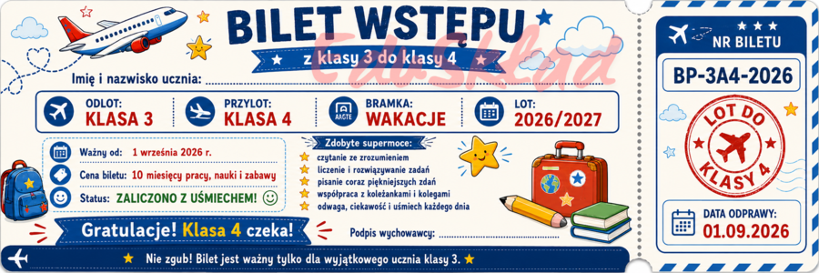 🎟️ Bilety wstępu do następnej klasy