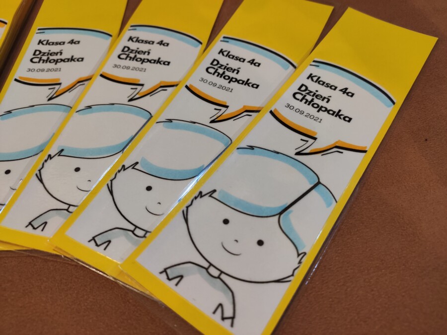 Zakładka na Dzień Chłopaka, Klasa 5