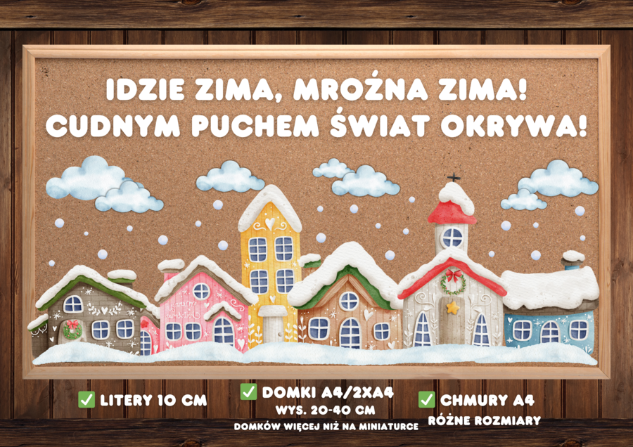IDZIE ZIMA, MROŹNA ZIMA - Gazetka szkolna/DEKORACJA NA OKNA