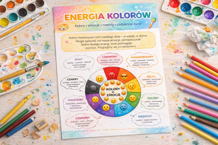 Plakat „Energia kolorów”