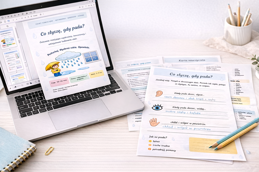 Co słyszę, gdy pada?