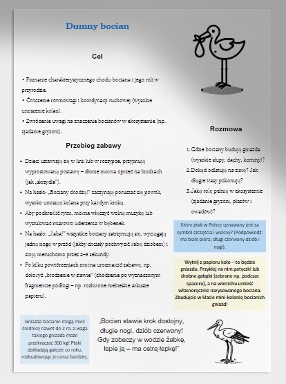 Zabawy w udawanie różnych gatunków zwierząt i poznawanie ich zwyczajów