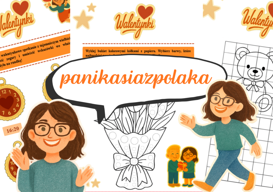 Walentynkowa karta pracy klasa I-III