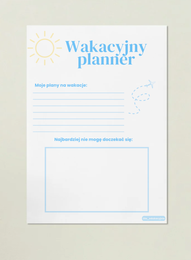 Czytelnicze BINGO (wersja wakacyjna) & planner