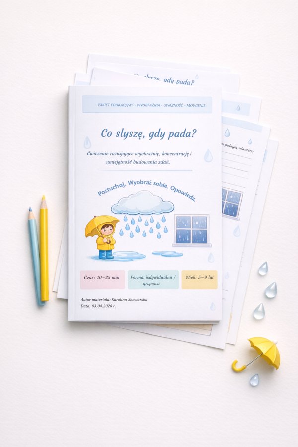 Co słyszę, gdy pada?
