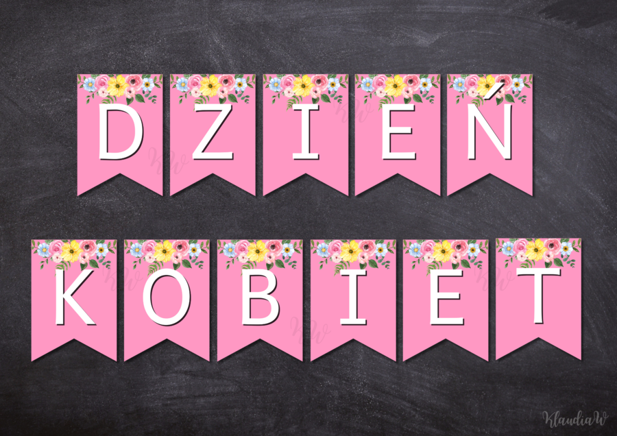 Dzień Kobiet - girlanda