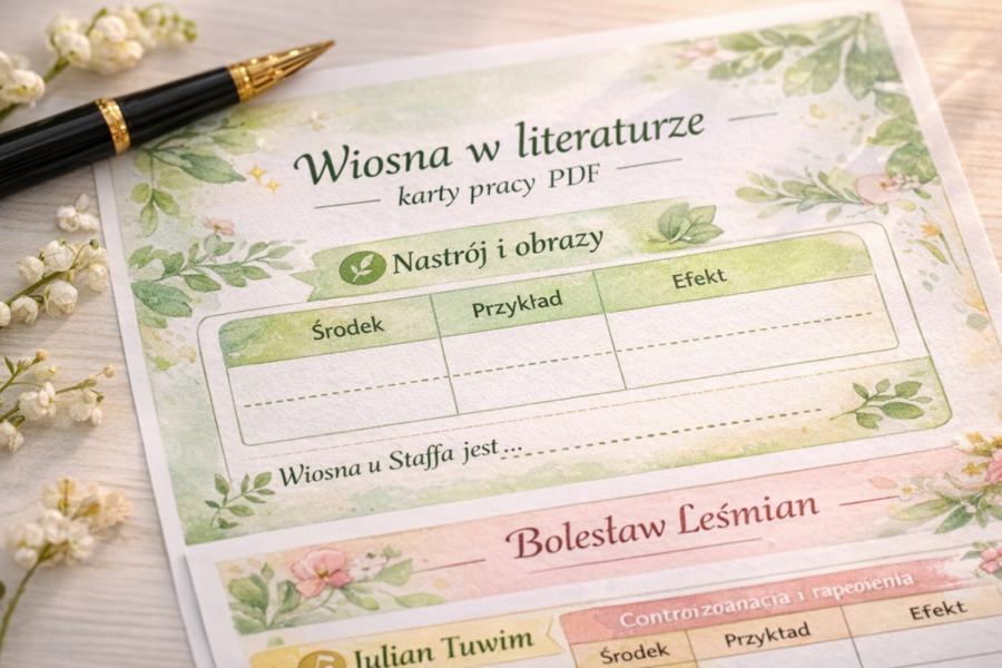 Wiosna w literaturze – analiza poezji (Staff, Tuwim, Leśmian)