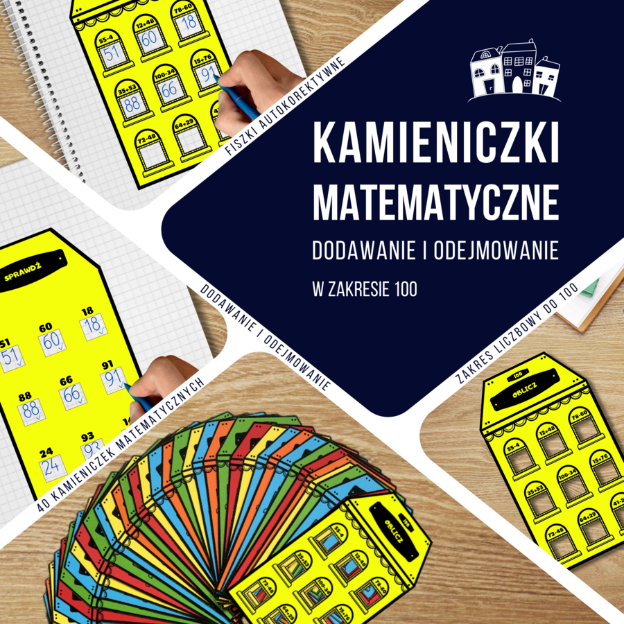 Kamieniczki matematyczne – dodawanie i odejmowanie w zakresie 100.