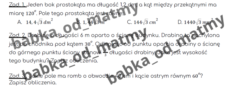 W 10 tygodni do E8 – E8 matematyka – Powtórki na MAXA (dział 6)