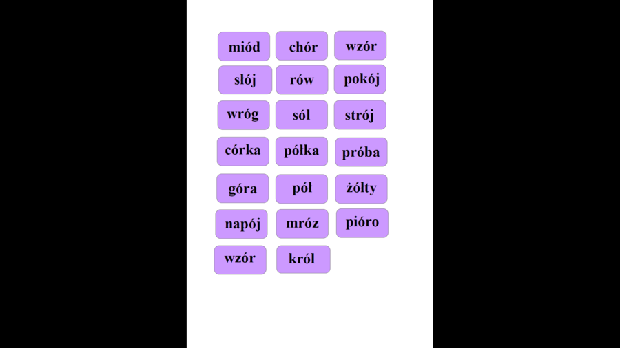 Gra typu memory – utrwalanie ortografii