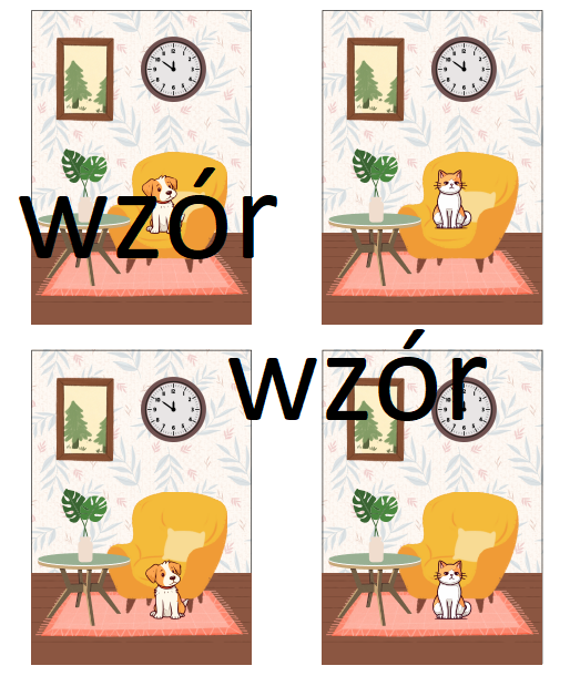 Przyimki - karty obrazkowe