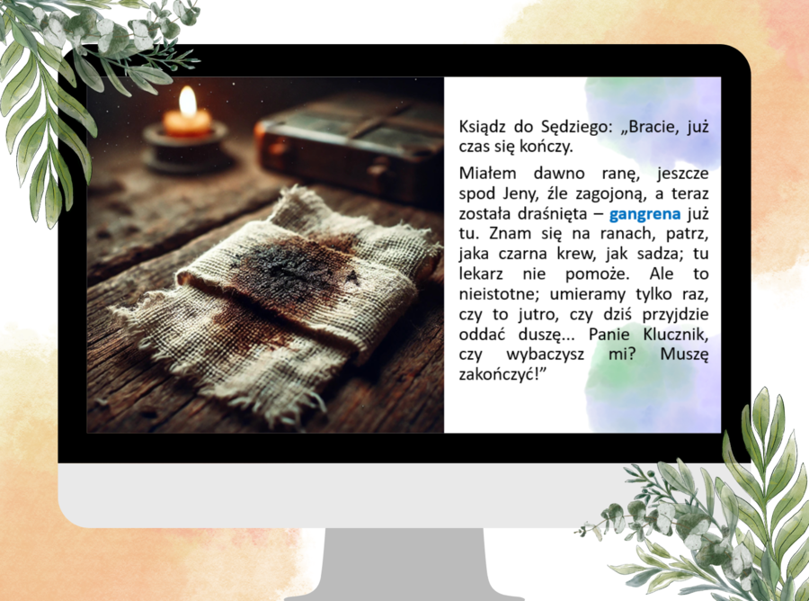 Prezentacja - księga X "Pan Tadeusz" Adam Mickiewicz - Emigracja. Jacek - egzamin ósmoklasisty, romantyzm