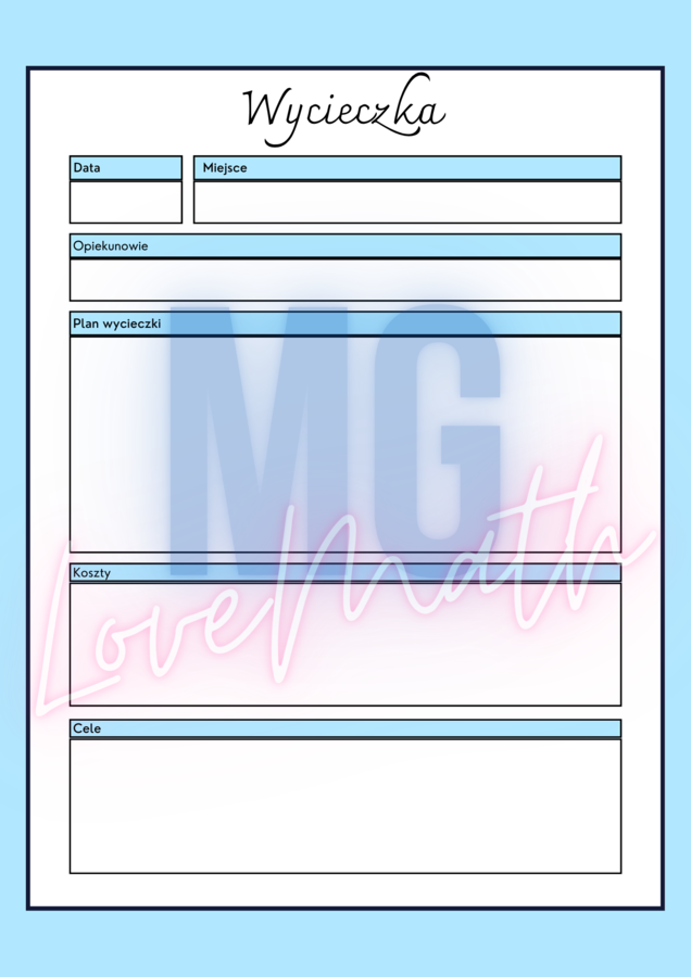 Planer 2025/2026 dla nauczyciela lub wychowawcy