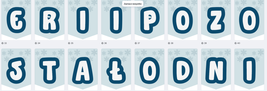 Zestaw dekoracyjny/ Zimowa gazetka - zasady bezpiecznych ferii, napis do ferii pozostało