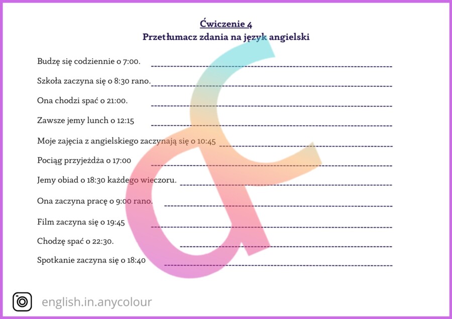 Angielski - What time is it? Jak podajemy czas po angielsku: teoria + ćwiczenia