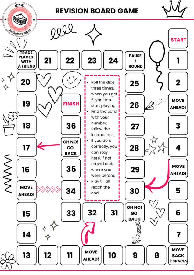 Together 5 Unit 1 Revision Game
