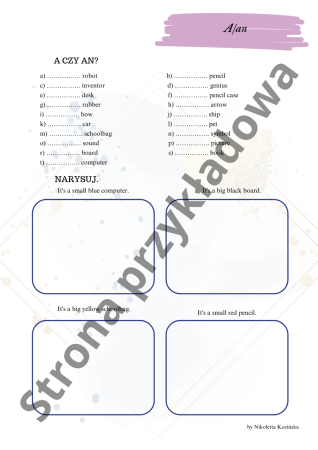 Brainy 4 unit 1 Karty pracy gramatyka