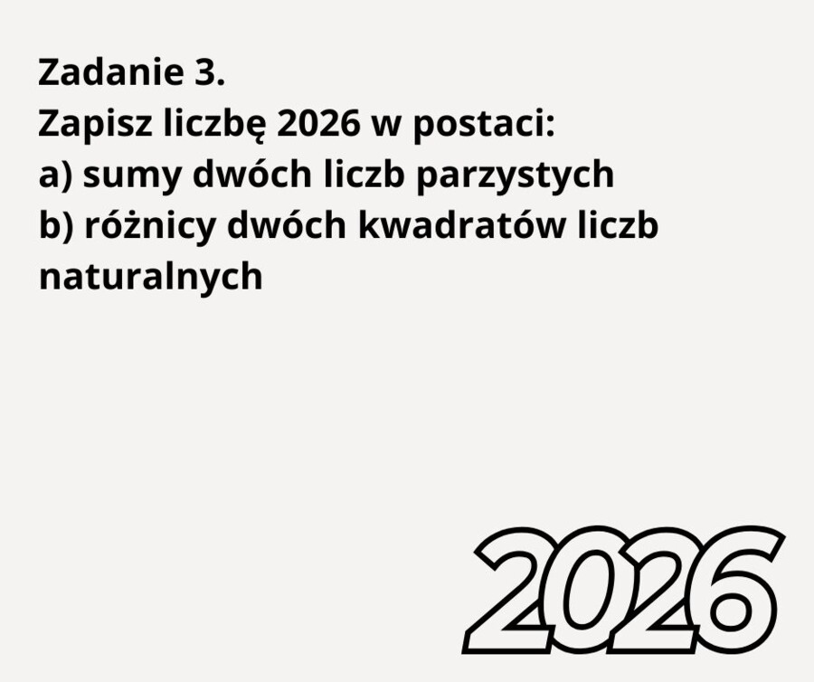 Zadania egzaminacyjne na Nowy Rok