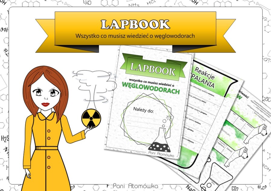 Klasa 8. Chemia. Węglowodory. Lapbook - Wszystko co musisz wiedzieć o węglowodorach. MOC powtórki.