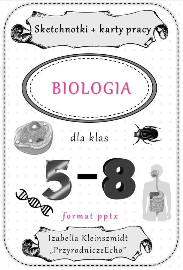 Ogromny zestaw sketchnotek i kart pracy + gratisowe linki do prezentacji multimedialnych niekomercyjnych wykonanych w genial.ly do indywidualnego pobrania i użycia do celów niekomercyjnych z BIOLOGII do klas 5-8. Materiały wykonane są w programie power p