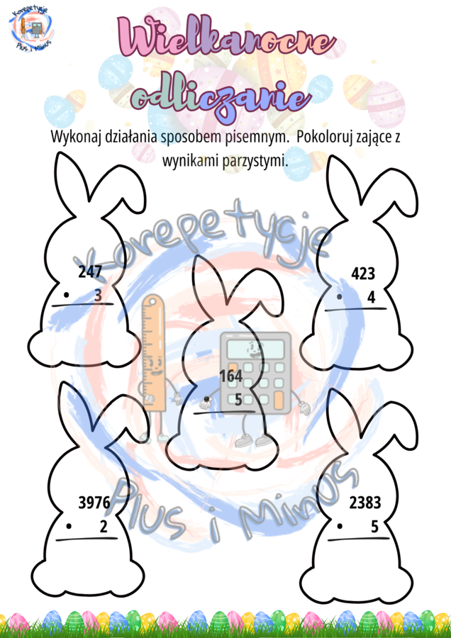 Wielkanocne karty pracy działania pisemne