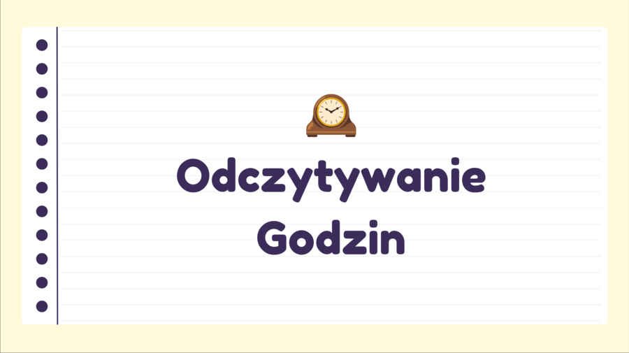 ODCZYTYWANIE GODZIN - po angielsku