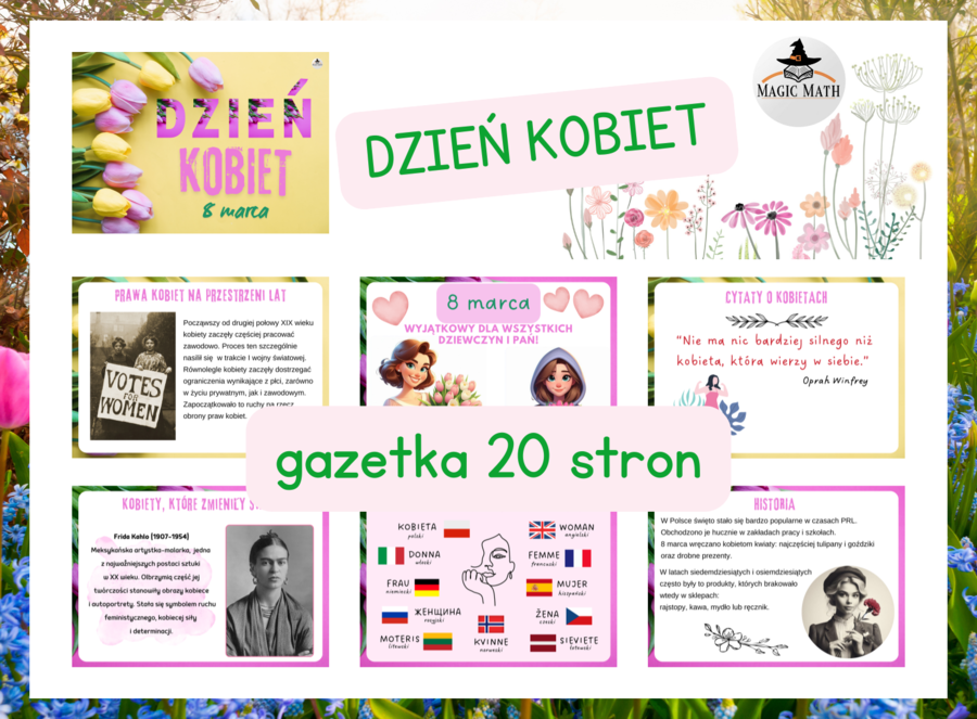 DZIEŃ KOBIET - gazetka - 20 stron