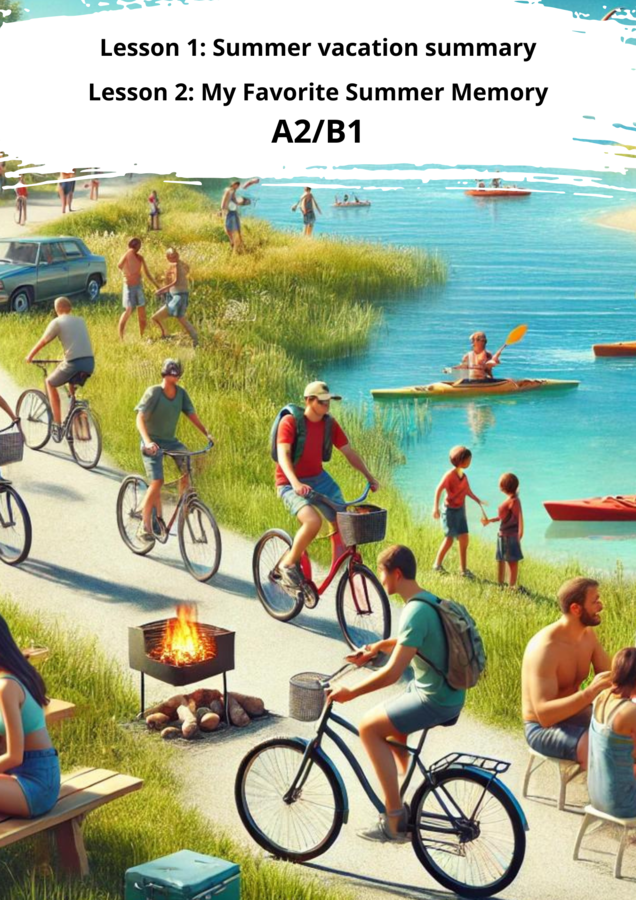 Wakacyjne lekcje angielskiego_A2/B1. Worksheet. Karty pracy. Gotowe lekcje.
